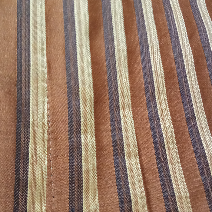 Brown Silk Jacquard Curtains Pack of 2
