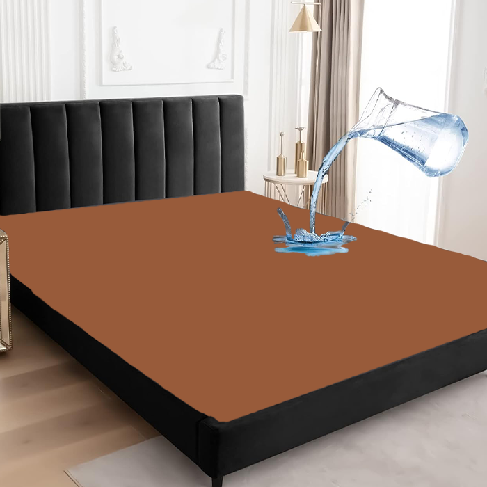 Camel Brown Waterproof Mattress Protector