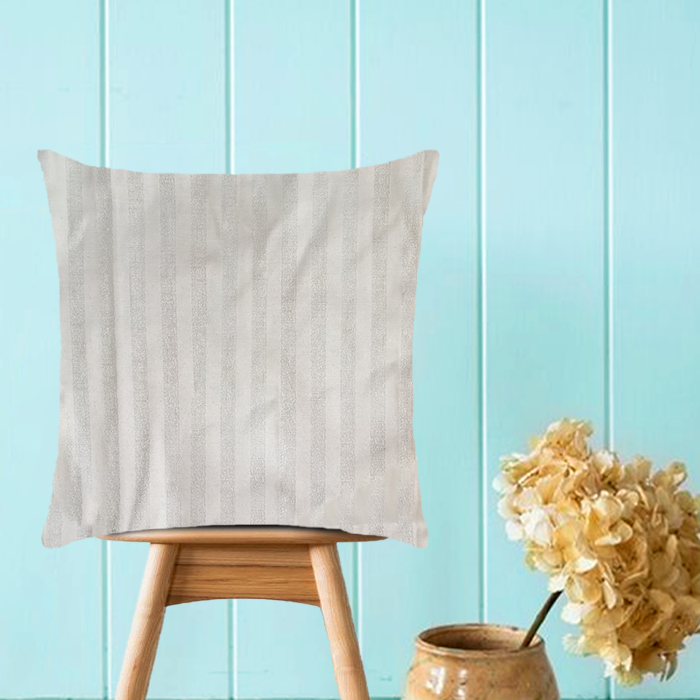 Off White Cotton Jacquard Cushion Covers