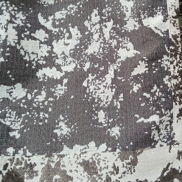 Textured Grey Cotton Jacquard Curtain Pack of 2