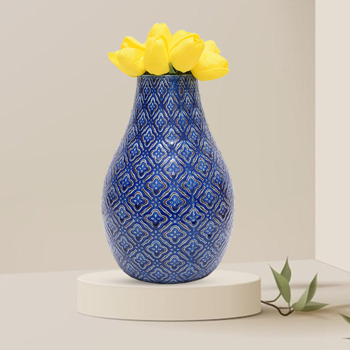 Blue Vintage Style Vase