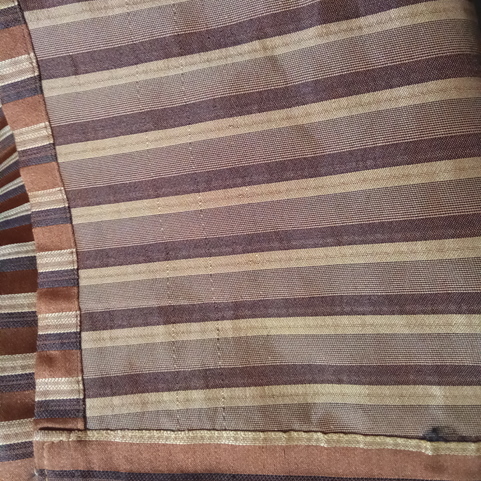 Brown Silk Jacquard Curtains Pack of 2