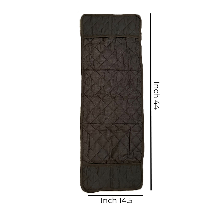 Brown Quilted Microwave Oven Cover