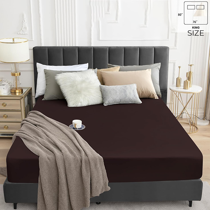 Brown Waterproof Mattress Protector