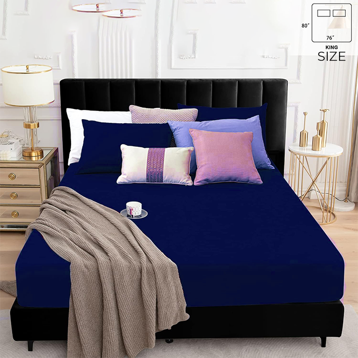 Blue Waterproof Mattress Protector