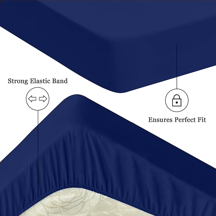Blue Waterproof Mattress Protector