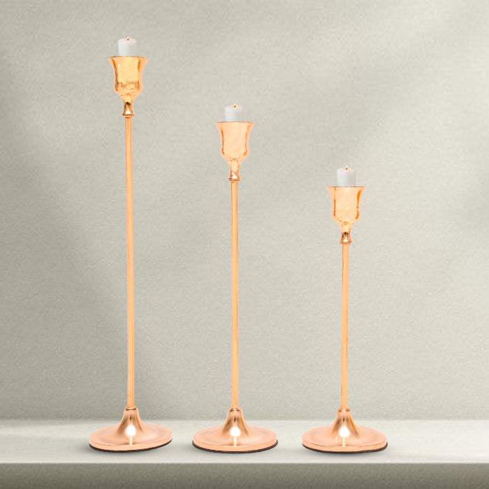 Nordic Style Metal Candle Stand Set