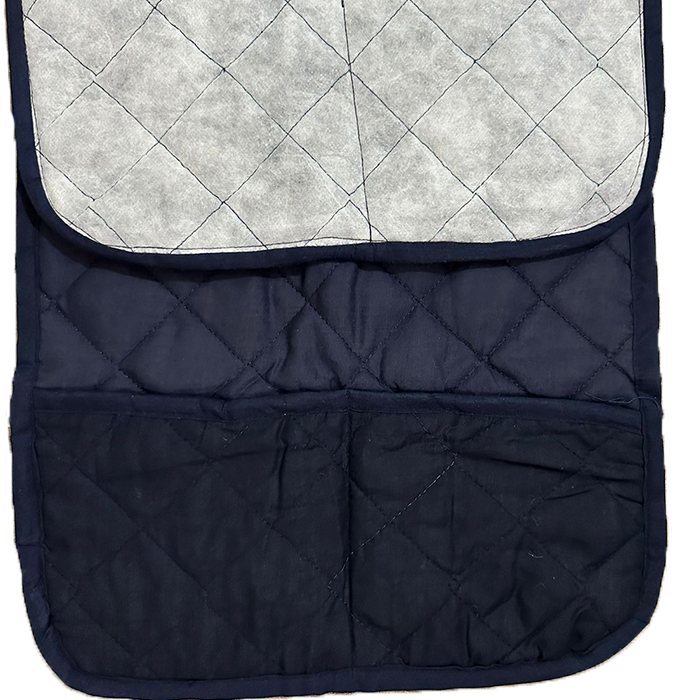 Blue Quilted Microwave Oven Cover