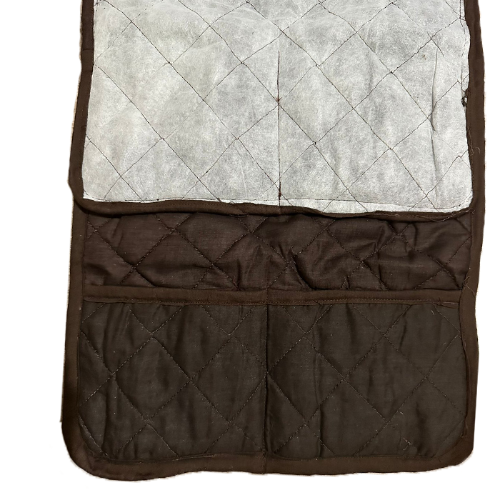 Brown Quilted Microwave Oven Cover