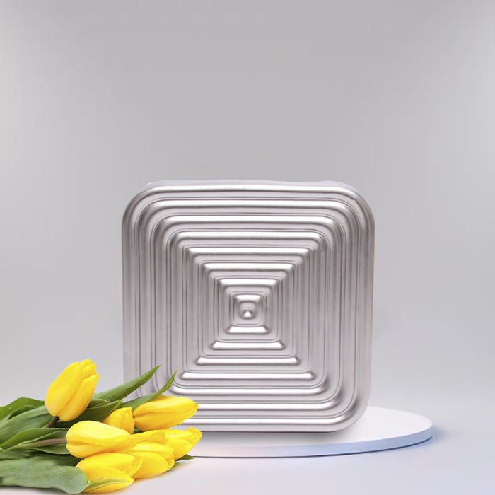 Silver Classic Porcelain Vase